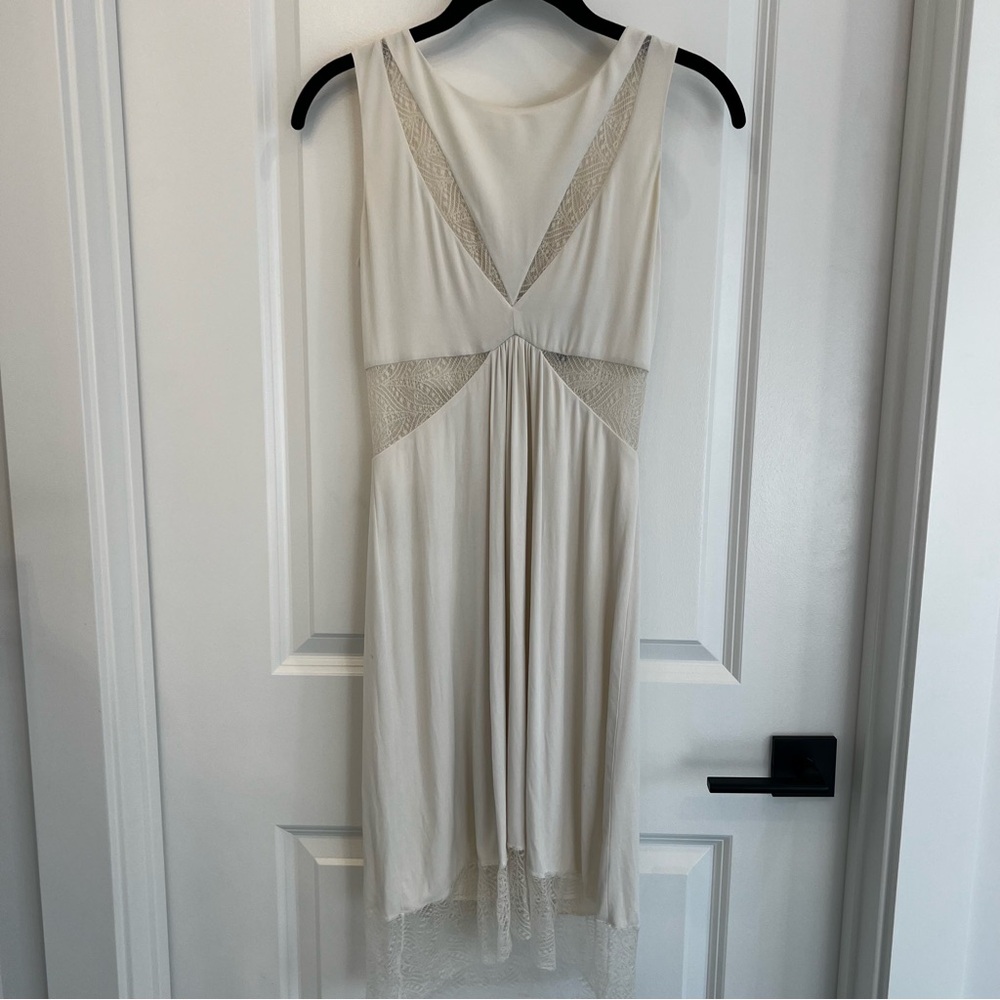 BCBG Cream with Lace Elegant Dress
